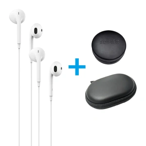 Słuchawki douszne przewodowe Edifier P180, USB-C (białe) 2+2 