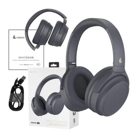 OUTLET Słuchawki bezprzewodowe Edifier WH700NB, ANC (szare)