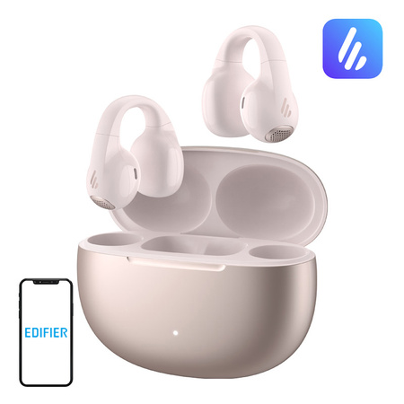 OUTLET Słuchawki bezprzewodowe typu open ear Edifier Comfo C (różowe)